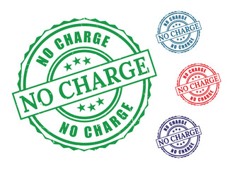 No charge stamp vector graphic element for business promotion and advertisement design use