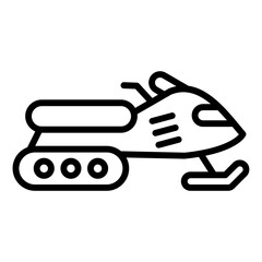 Fototapeta premium Snowmobile Icon