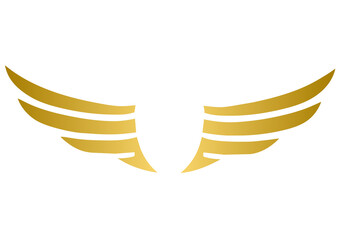 Golden Winged Emblem with Luxury Heraldic Badge png