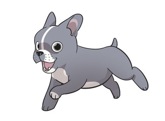 vector illustration of cartoon dog
