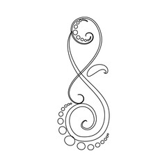 vector illustration of an abstract music background