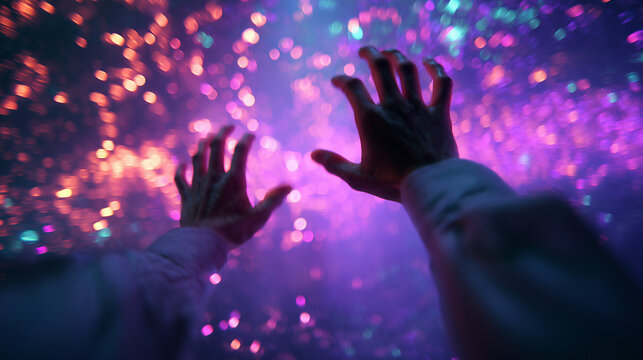 falling into a glowing wormhole – first-person sci-fi illustration ideal for book covers, tech blogs, game art, or concept visuals exploring time travel, virtual reality, or space phenomena