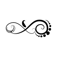 vector illustration of a floral ornament