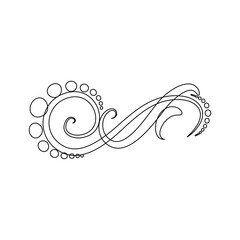 vector illustration of a floral ornament