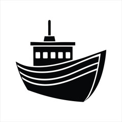 Marine Boat Symbol Vector Illustration