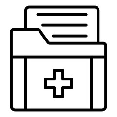 Fototapeta premium Medical Folder Icon