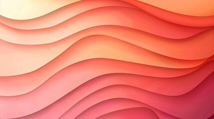 Abstract background with overlapping shades of coral gradient
