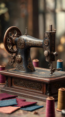 Vintage Sewing Machine: Timeless Elegance and Historic Craftsmanship in Textile Arts