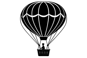 Naklejka premium hot air balloon isolated