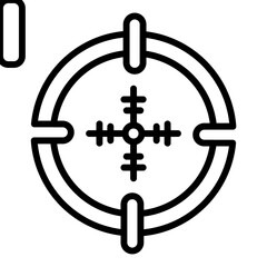 Obraz premium Shoot Target Icon