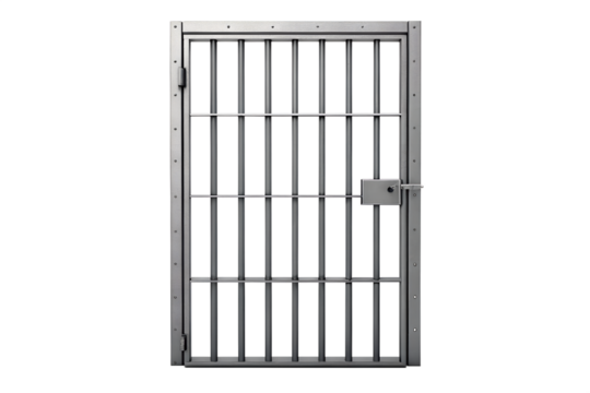 Steel Prison Cell Door Security, Confinement, Justice, Imprisonment, Penitentiary