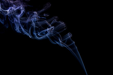 smoke on black background