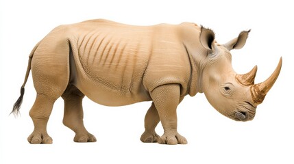 Obraz premium Very realistic illustration of endangered animals isolated on a plain white background. Perfect for wildlife conservation and environmental campaigns.