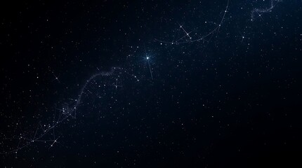 Intricate constellations and shimmering starlight grace the celestial sphere