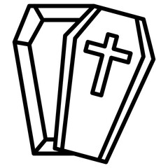 Obraz premium Coffin Icon