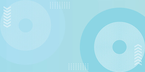 Minimalist banner background blue gradations with circle shapes .modern background.colorful.vector
