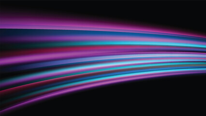 speed lines on black  background. futuristic neon glowing decoration 