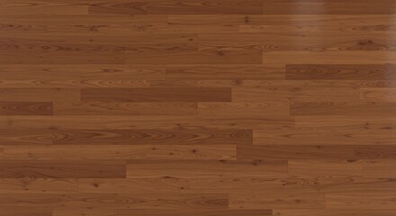 Fototapeta premium Reddishbrown wood floor planks with varied grain patterns laid horizontally