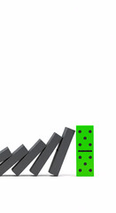 Domino Effect: Green Domino Leading to Environmental Change