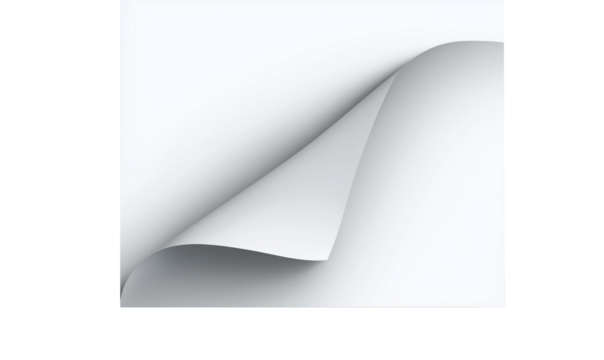 Realistic curls of the corners of a paper page on a transparent background with shadow, curled corners of a sheet of paper. The white edges of the vector stickers are curved. Corners of paper scroll - Powered by Adobe