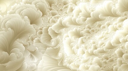 Delicate, textured formations in pale beige.