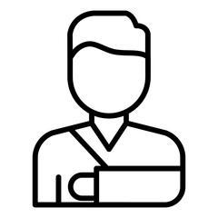 Broken Arm Icon