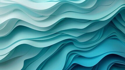 Fototapeta premium Abstract background with overlapping shades of aqua gradient