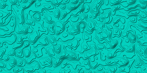Flowing field of contour shapes in abstract pattern

