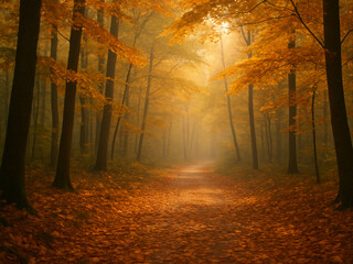 16:9 2530 x 1897 - Autumn Forest Path (2)