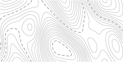 Topographic map background geographic line map with elevation assignments. Modern design with White background with topographic wavy pattern design.paper texture Imitation of a geographical map shades