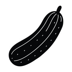 cucumber icon on white background.