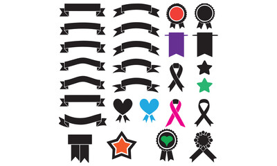 Award Ribbon & Badge Icon Set