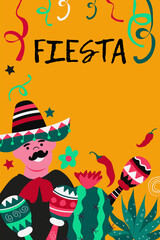 Mexico Independence Day background . Holiday concept for 16 september. 