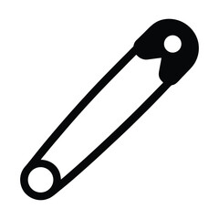 vector illustration of a metal pin