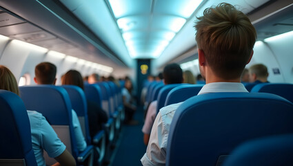 Ensuring Airline Passenger Safety: Comprehensive Security Measures, In-Flight Protocols, and Emergency Evacuation Procedures - Stock Photos for Traveler Protection