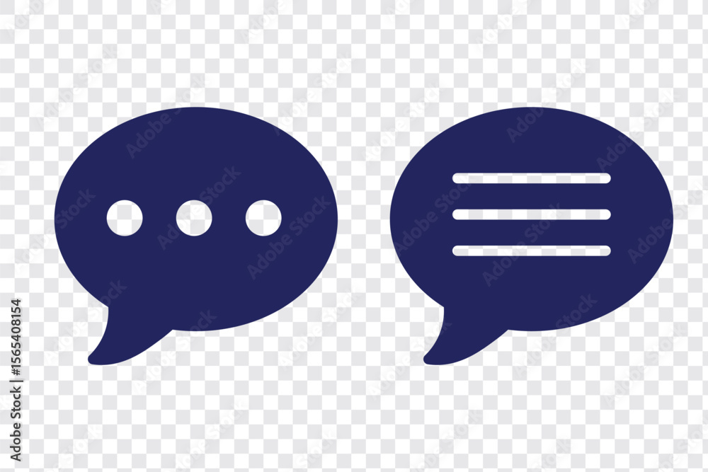 Poster comment icon set. comments vector icon. chat icon. web vector icon.