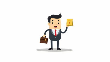 businessman with a briefcase