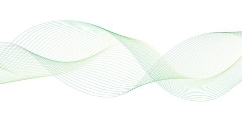 "Abstract wave element for design. Digital frequency track equalizer. Stylized line art background. Vector illustration. Wave with lines created using blend tool."