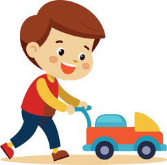 boy with car