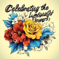 Vibrant floral bouquet design