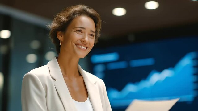 Effective Problem-Solver Leading Team Discussion in Boardroom