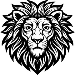 Obraz premium lion head vector