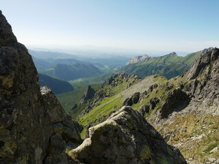 Majestic Rocky Mountain Ridge with Panoramic Valley View