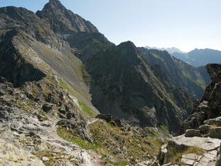Majestic Rocky Mountain Ridge with Panoramic Valley View