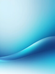 Smooth Blue Gradient with Light Waves in Abstract Background for Design or Wallpape,r ai