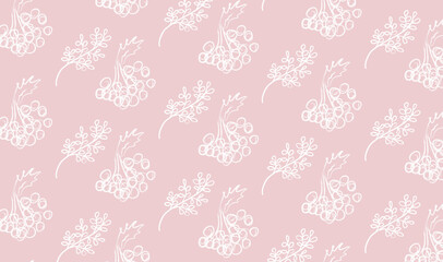 Hand drawn doodles floral pattern