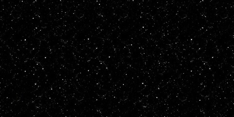 Fototapeta premium Subtle, repeating pattern of small white stars scattered on a black background, small, geometric