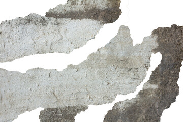 Torn of Concrete Wall Texture Stripes with Jagged Raw Edges - Old Wall Fragment Texture for...