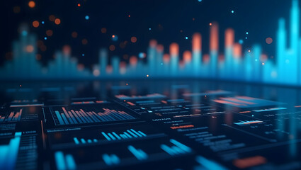 High quality photo stock image illustrating e commerce market insights dashboard featuring interactive digital analytics and refined data visualization for comprehensive online retail evaluation in  P