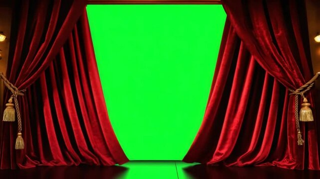 red curtain reveal screen vfx projects background video